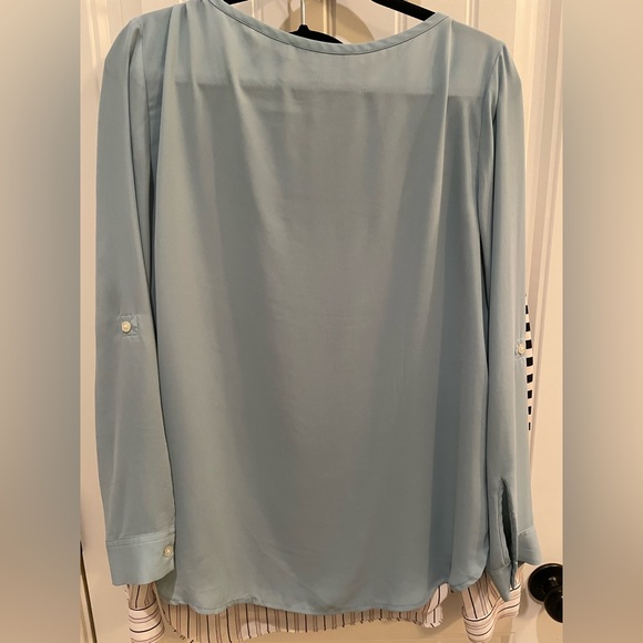 Loft- Sea-foam/light green silky blouse - Picture 2 of 3